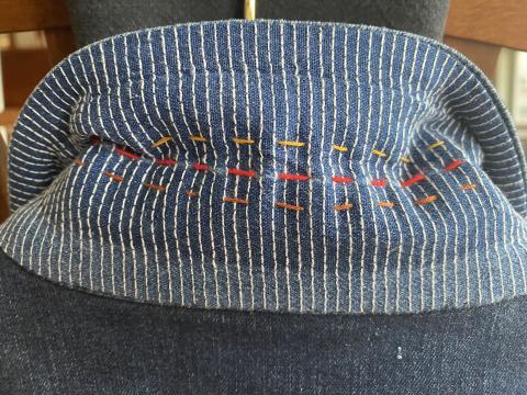 under side of collar